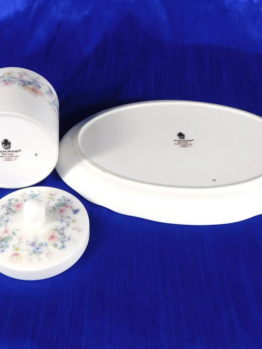 Wedgwood Angela Vanity Tray and Covered Ring/Trinket Dish  # 24718